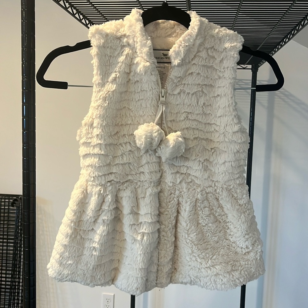American Widgeon faux fur vest 6X